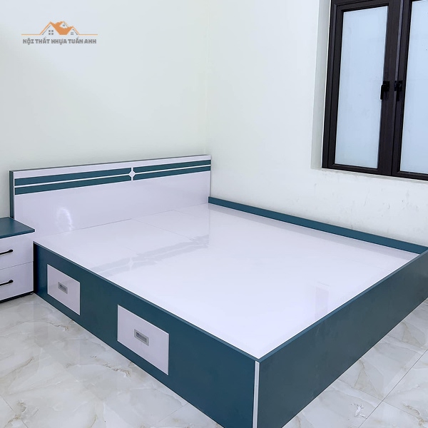 Mẫu giường nhựa hiện đại phù hợp không gian nhỏ