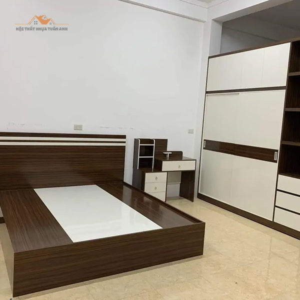 Giường ngủ nhựa cao cấp cho gia đình trẻ