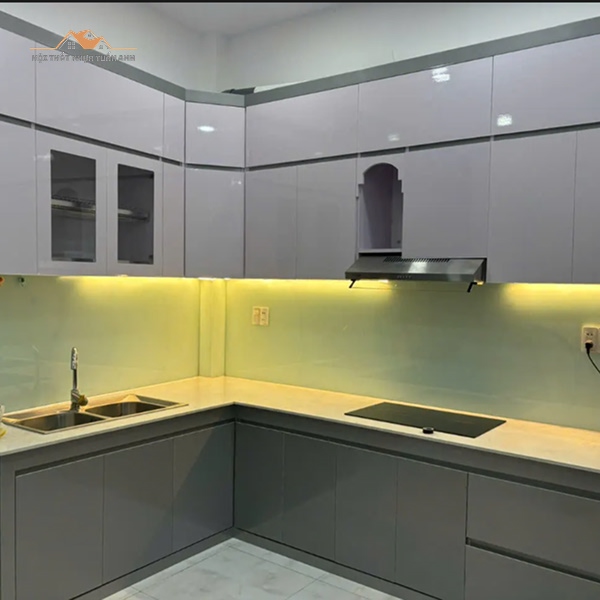 Tủ bếp nhựa phù hợp căn hộ chung cư