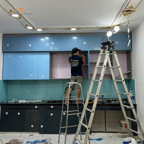 Tủ bếp nhựa bền đẹp, tiết kiệm chi phí