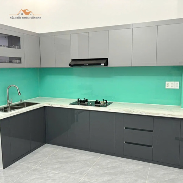 Tủ bếp nhựa hiện đại
