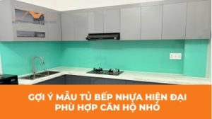 Tủ bếp nhựa hiện đại
