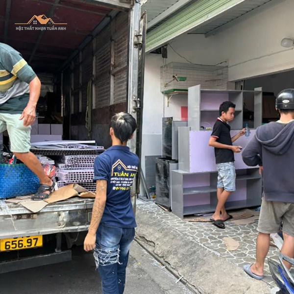 Không gian bếp sạch đẹp nhờ tủ nhựa Vinco Plast