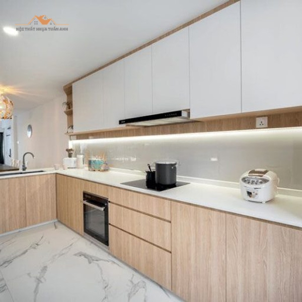 Lớp phủ PVC/laminate trên nội thất nhựa vân gỗ