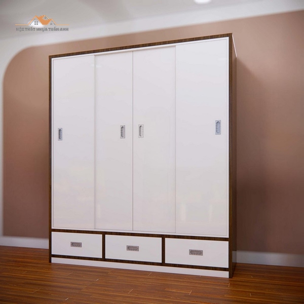 Cơ chế trượt êm ái của tủ nhựa cánh lùa