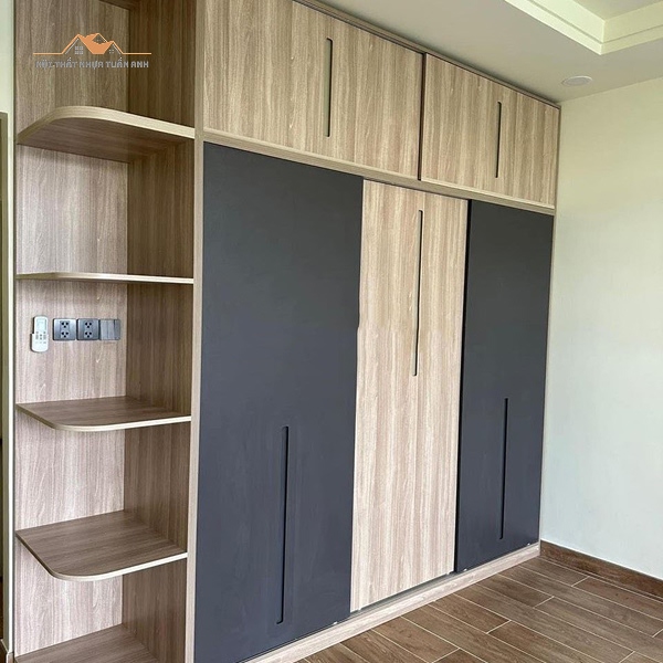 bề mặt tủ nhựa vân gỗ tự nhiên cao cấp