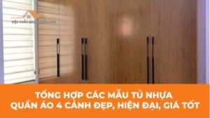 bộ sưu tập tủ nhựa quần áo 4 cánh tại Nội Thất Tuấn Anh