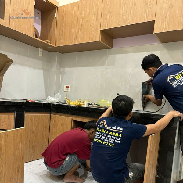 Tủ nhựa giả vân gỗ sang trọng