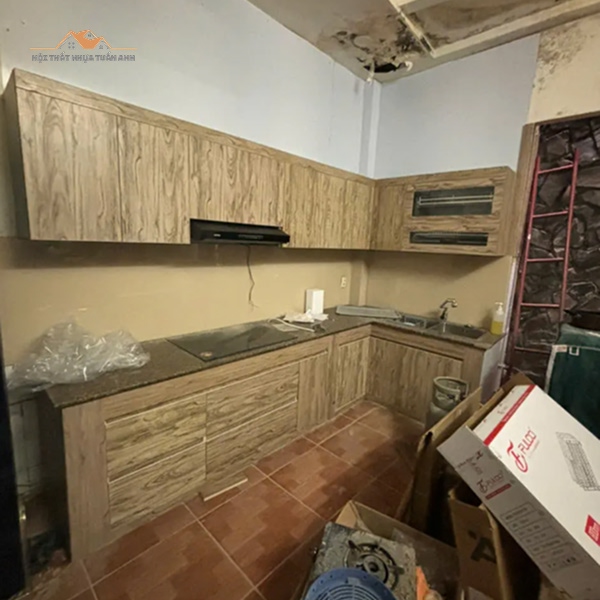 Cấu tạo tủ nhựa giả gỗ với lớp film vân gỗ